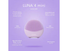 FOREO LUNA 4 mini Facial Cleansing Device - Lavender