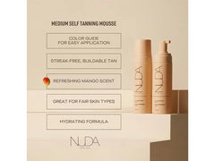 NUDA Sunless BronzeFoam Self Tanning Mousse - Medium