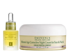 Eminence Organics Facial Recovery Oil & Monoi Age Corrective Night Cream Duo