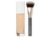 jane iredale Skintuition SPF 30 Liquid Foundation & Multiuse Blending Brush Duo - 10 Fair