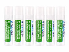 FixMySkin 1% Hydrocortisone Healing Lip Balm – Unflavored – Pack of 6
