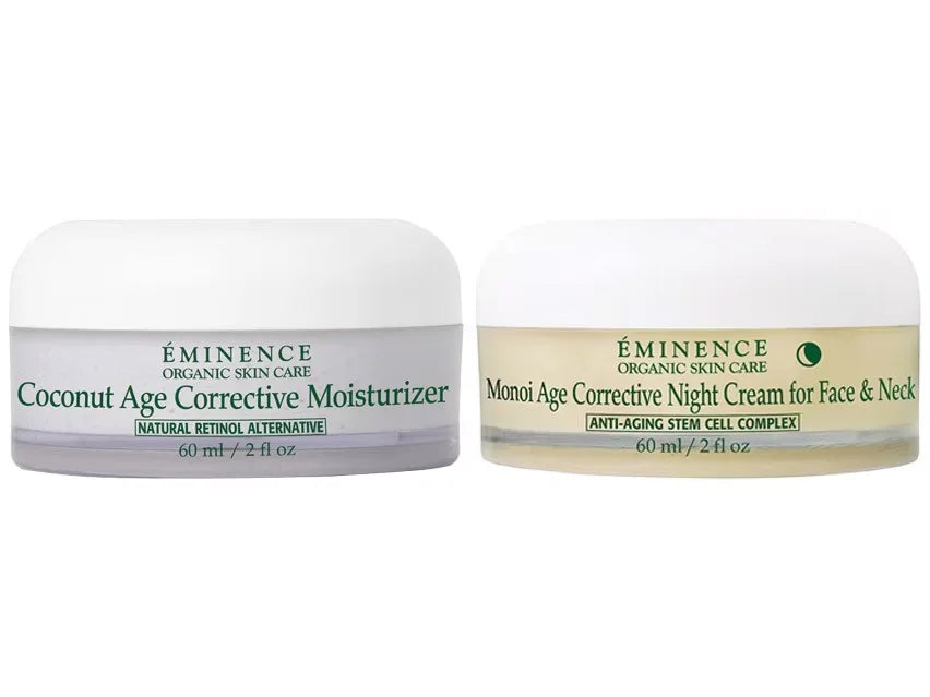 Eminence Organics Coconut Age & Monoi Age Corrective Moisturizer Duo