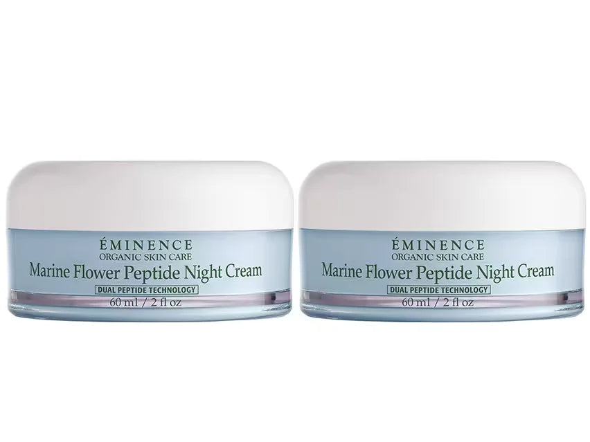 Eminence Organics Marine Flower Peptide Night Cream Duo