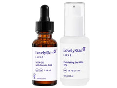 LovelySkin LUXE VITA-CE with Ferulic Acid & Exfoliating Gel Mild 11% Duo