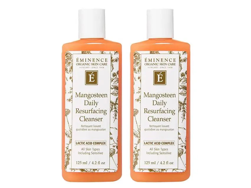 Eminence Organics Mangosteen Daily Resurfacing Cleanser Duo