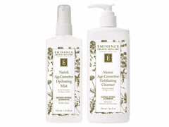 Eminence Organics Age Corrective Hydrating Mist & Exfoliating Cleanser Duo