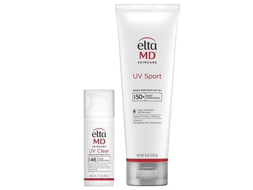 EltaMD UV Clear & UV Sport Face and Body Sunscreen Duo