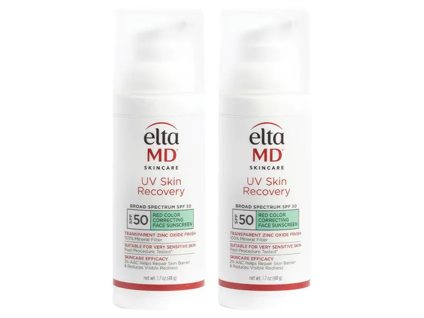 EltaMD UV Skin Recovery Broad Spectrum SPF 50 Green Tint for Redness Duo