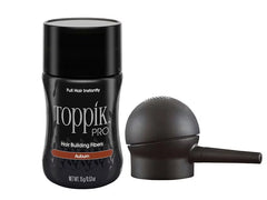 Toppik PRO Hair Building Fibers & Applicator Spray Duo - Auburn - 0.53 oz