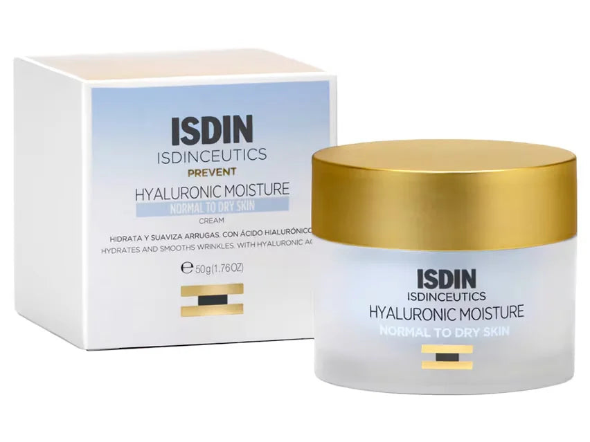 ISDIN Isdinceutics Hyaluronic Moisture Hydrating Face Moisturizer for Normal to Dry Skin - 1.76 fl oz