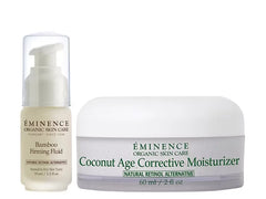 Eminence Organics Bamboo Firming Fluid & Coconut Age Corrective Moisturizer Duo