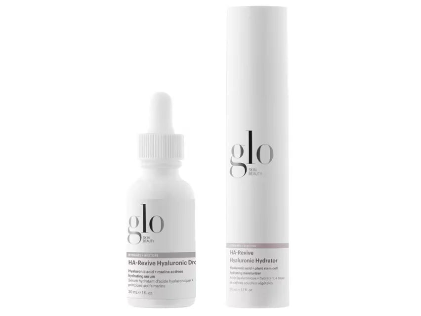 Glo Skin Beauty HA-Revive Hyaluronic Drops & HA-Revive Hyaluronic Hydrator duo