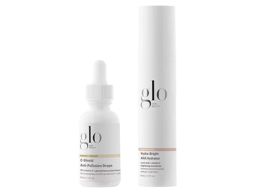 Glo Skin Beauty C-Shield Anti-Pollution Drops & Hydra-Bright AHA Hydrator Duo